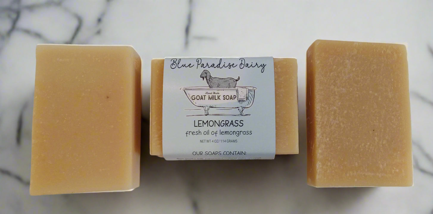 🍋 Lemongrass Goat Milk Soap