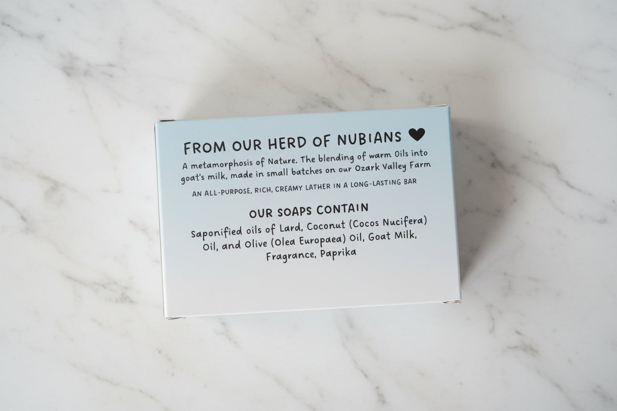 🌼 Honeysuckle Paprika Goat Milk Soap