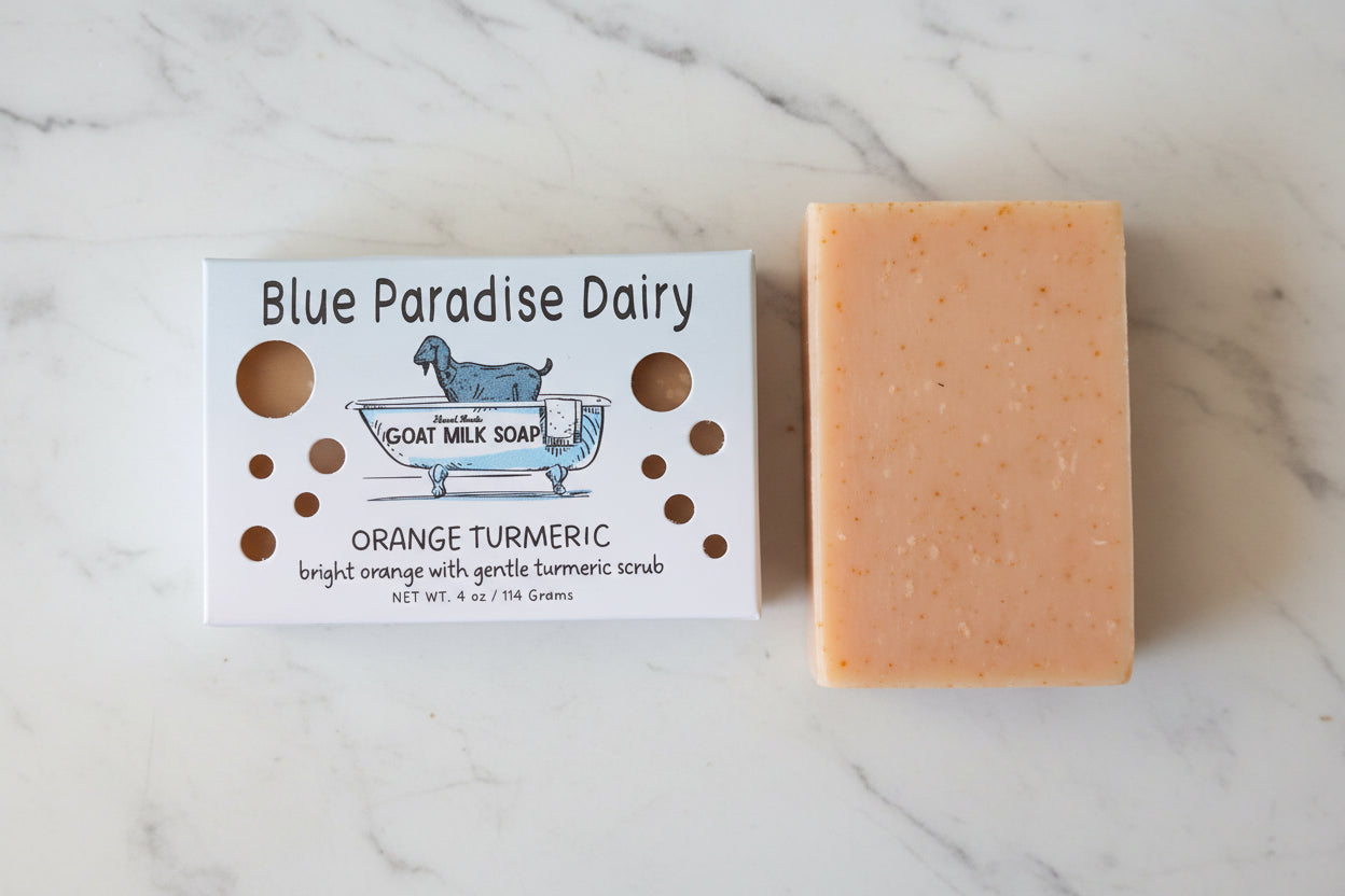 🍊 Orange Turmeric Goat Milk Soap
