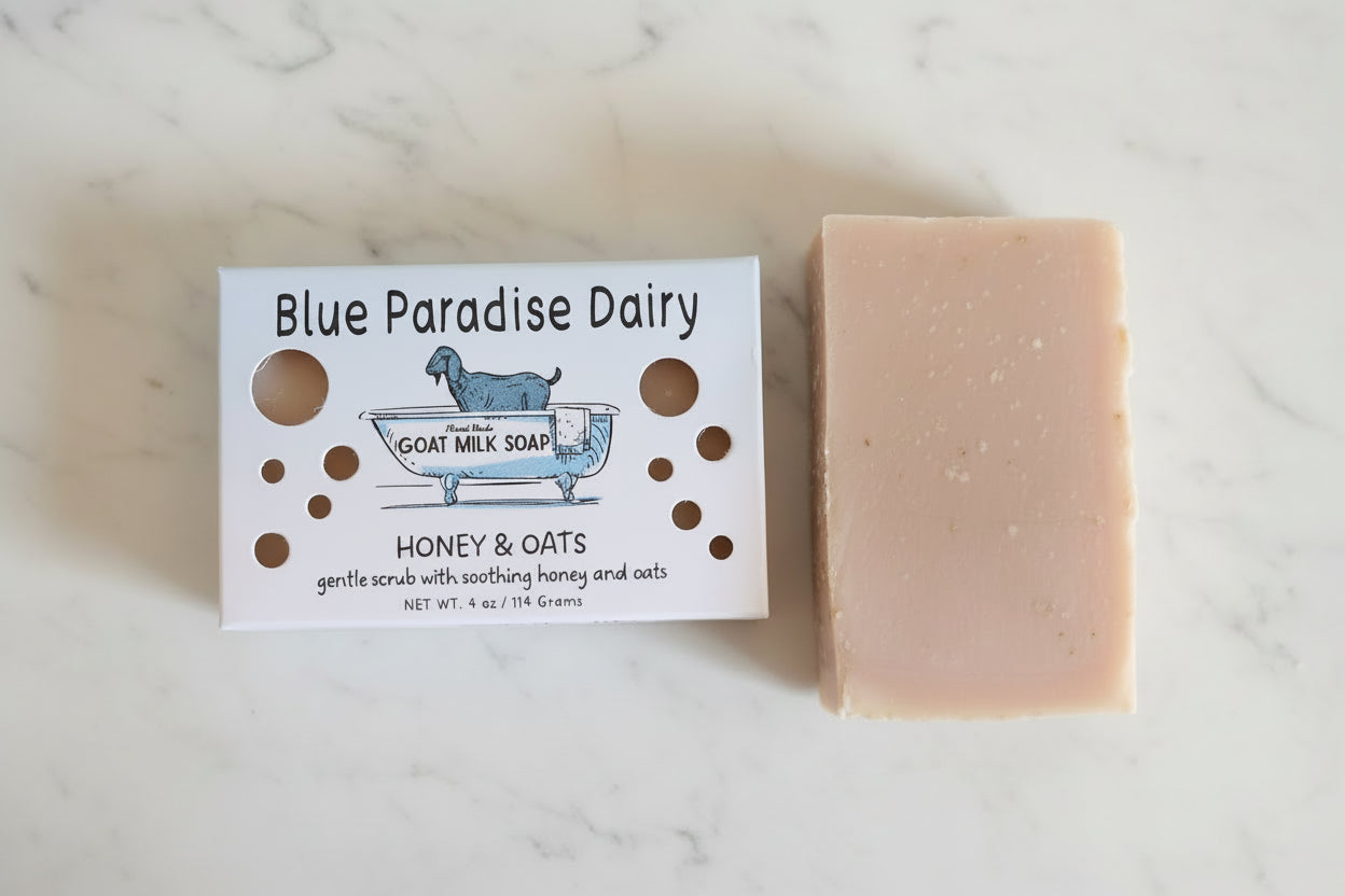 🍯 Honey & Oats Goat Milk Soap