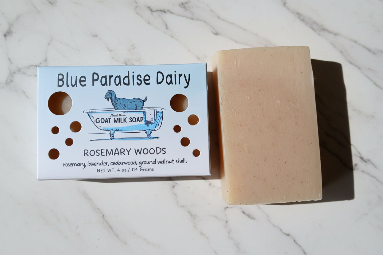 🌿 Rosemary Woods Goat Milk Soap