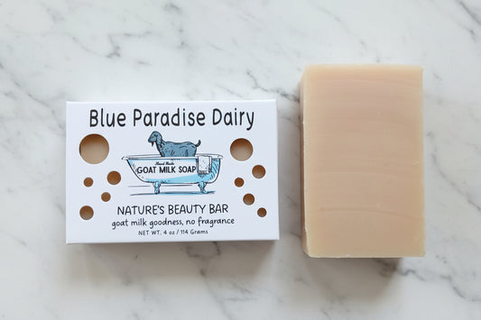 🤍 Nature’s Beauty Bar Goat Milk Soap - fragrance free