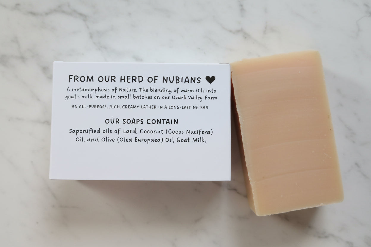 🤍 Nature’s Beauty Bar Goat Milk Soap - fragrance free